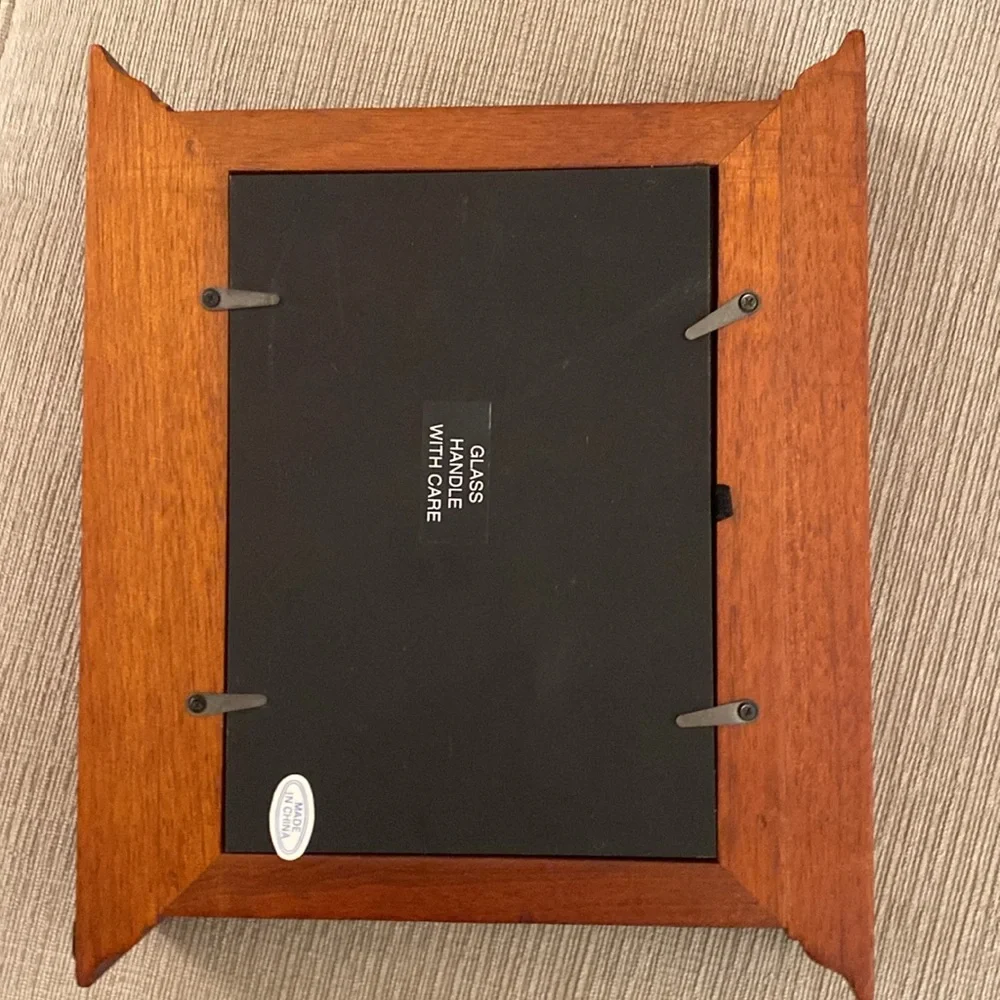 Desktop Wood Photo Frame, three in one keepsake, standup on your shelf or desk